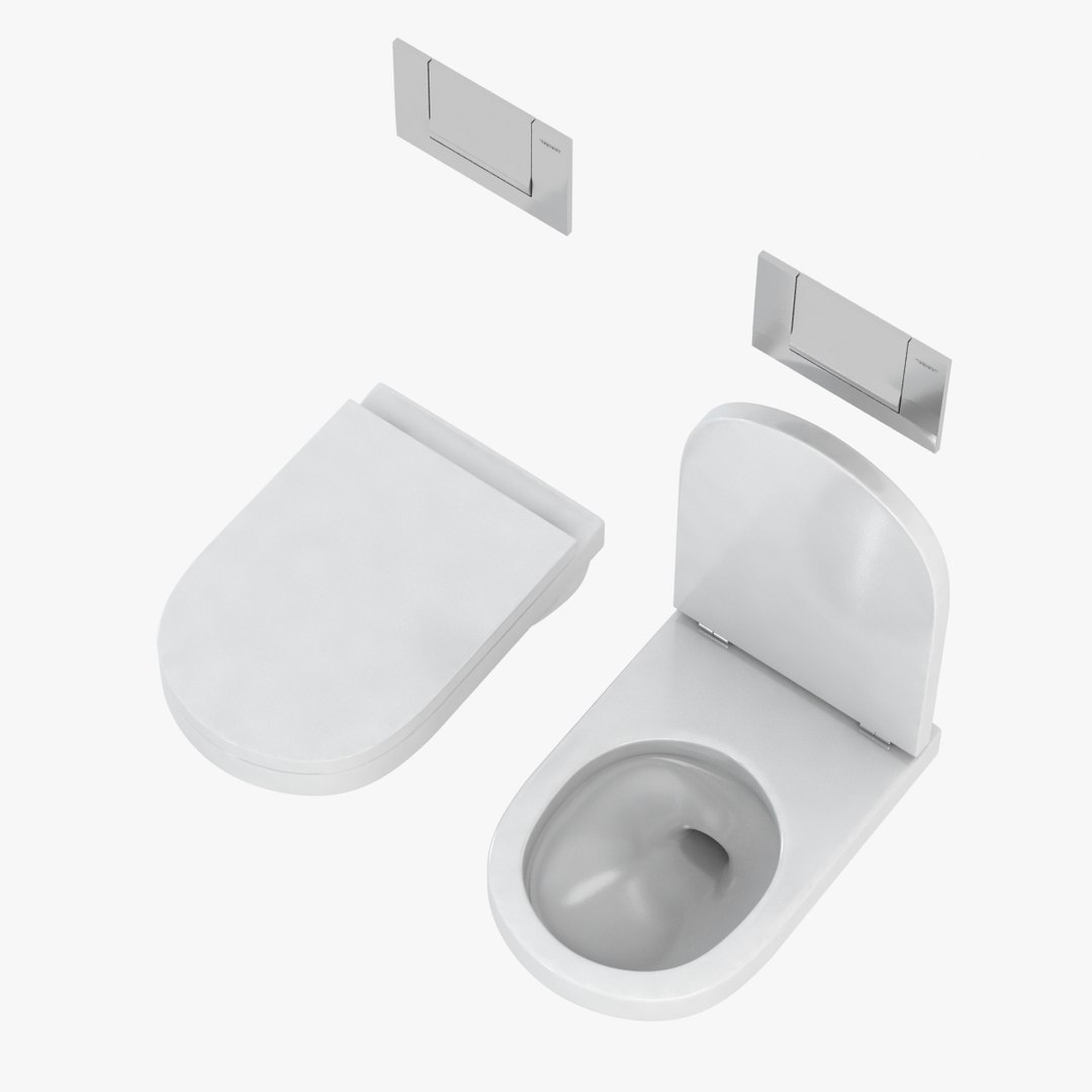 3d Model Duravit Happy D Toilet