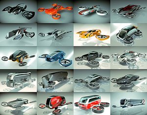 3D 20 1 cool hover car