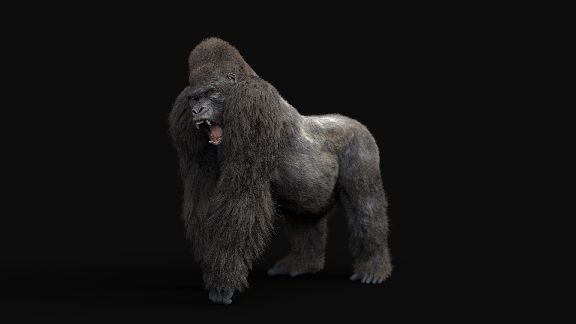 Gorilla Rig Model - TurboSquid 1591389