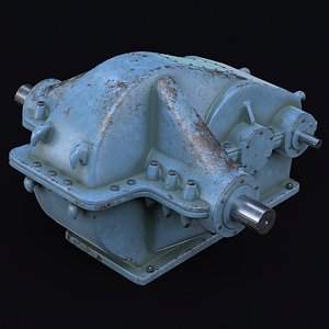 reduction gear unit 3D model