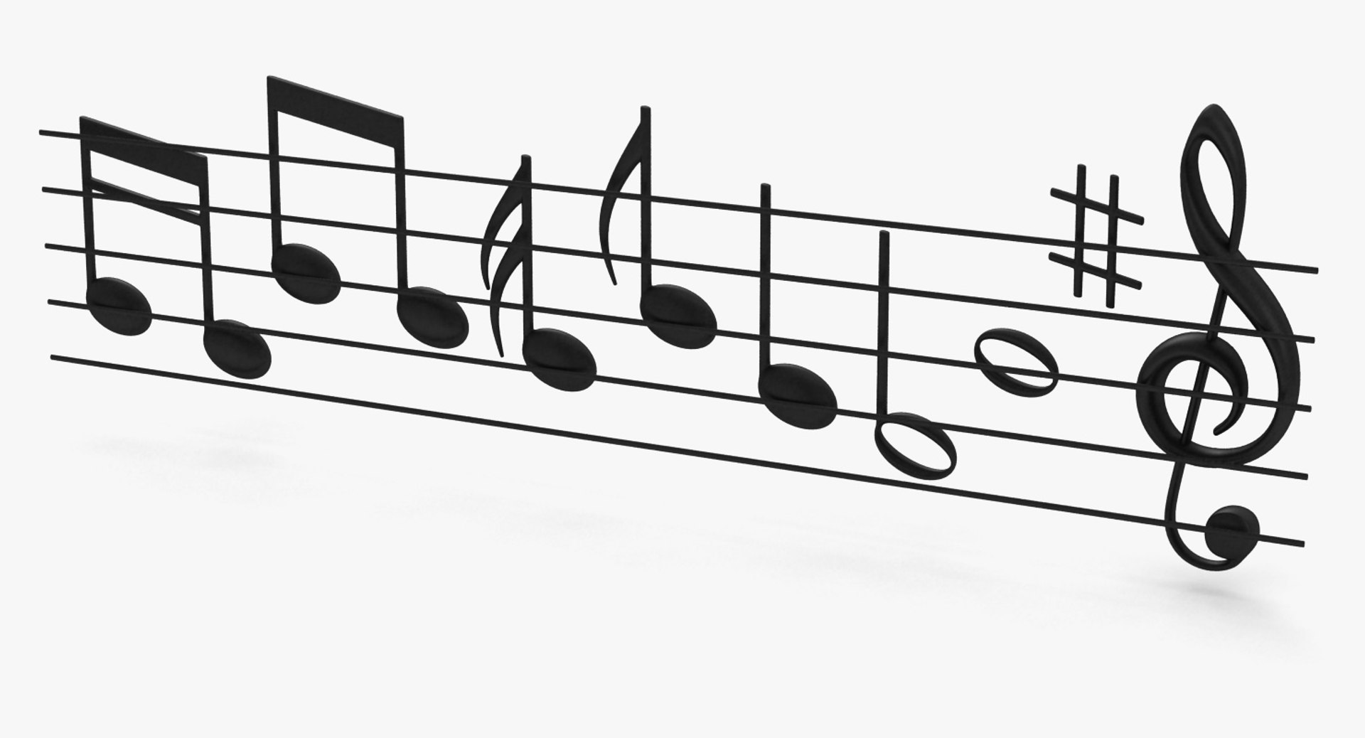 3D Model Musical Notes - TurboSquid 1248498