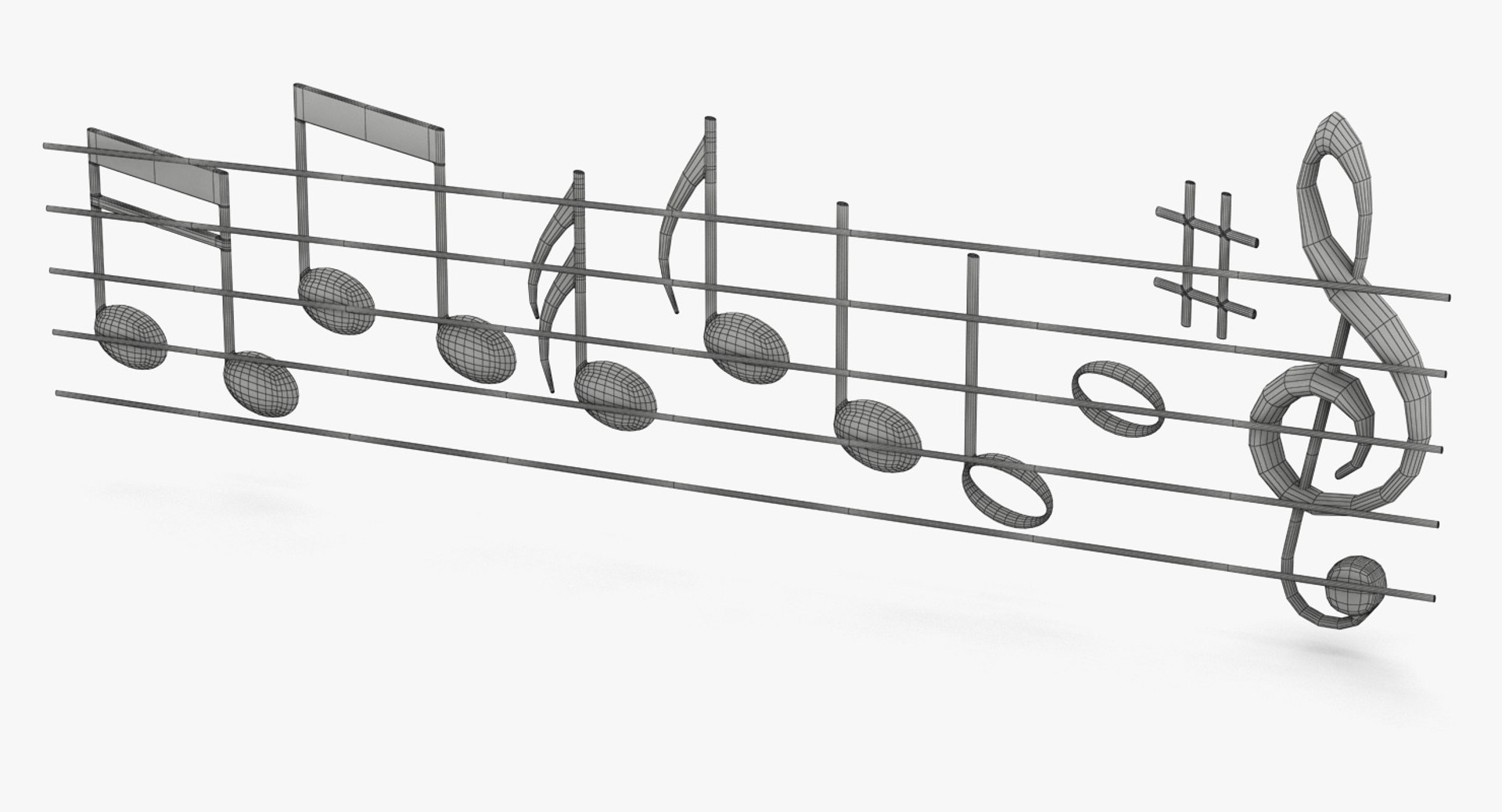 3D Model Musical Notes - TurboSquid 1248498