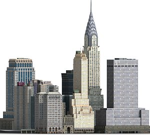 3D new york manhattan midtown model