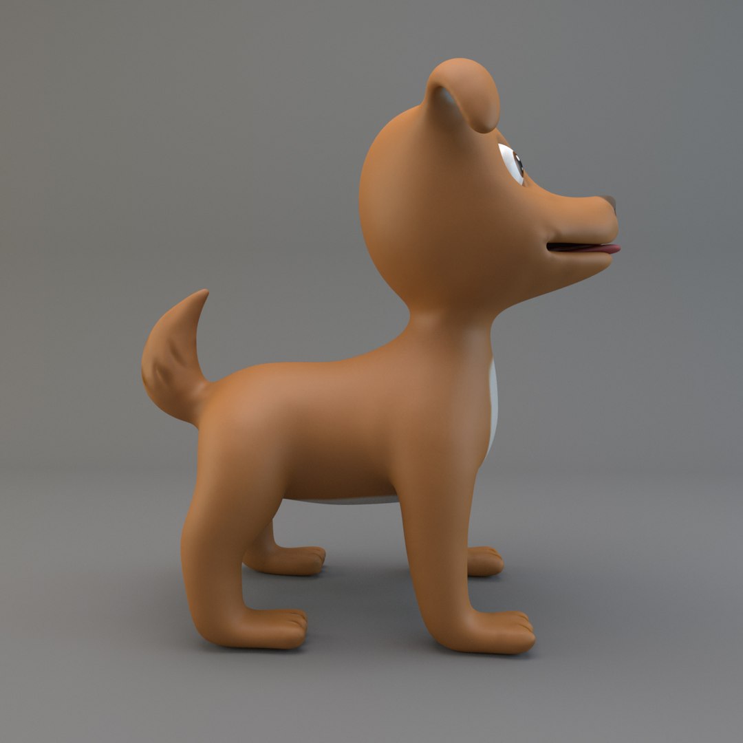 Dog Cartoon Model - TurboSquid 1217581