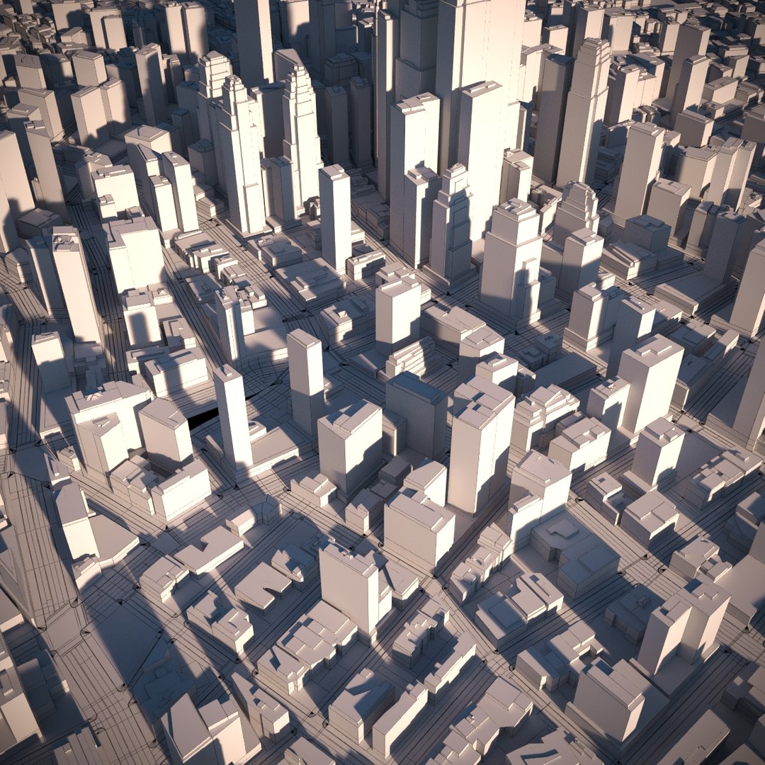 3D City Cityscape Model - TurboSquid 1407864
