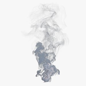 300 frames LOOPABLE of low rez 3D Wispy Smoke - VDB Model