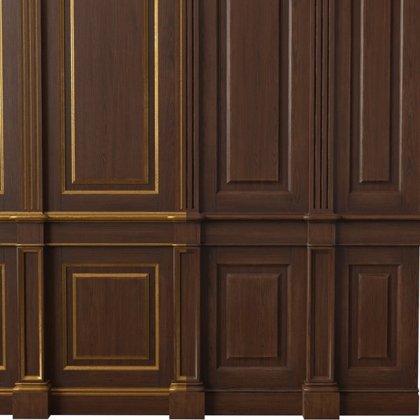 3D wooden panels wood wall model - TurboSquid 1343559