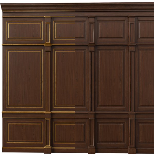 3D wooden panels wood wall model - TurboSquid 1343559