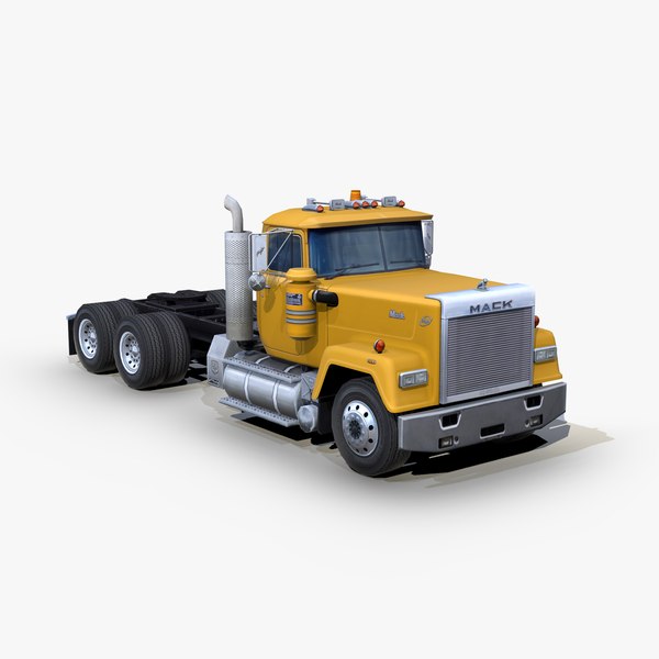 Mack RW600 Superliner semi truck 1988 3D model