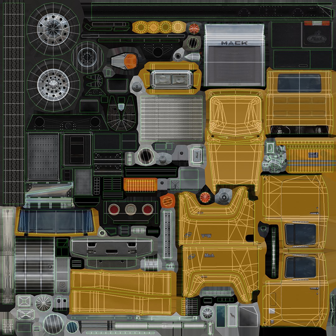 Mack RW600 Superliner Semi Truck 1988 3D Model - TurboSquid 1868560