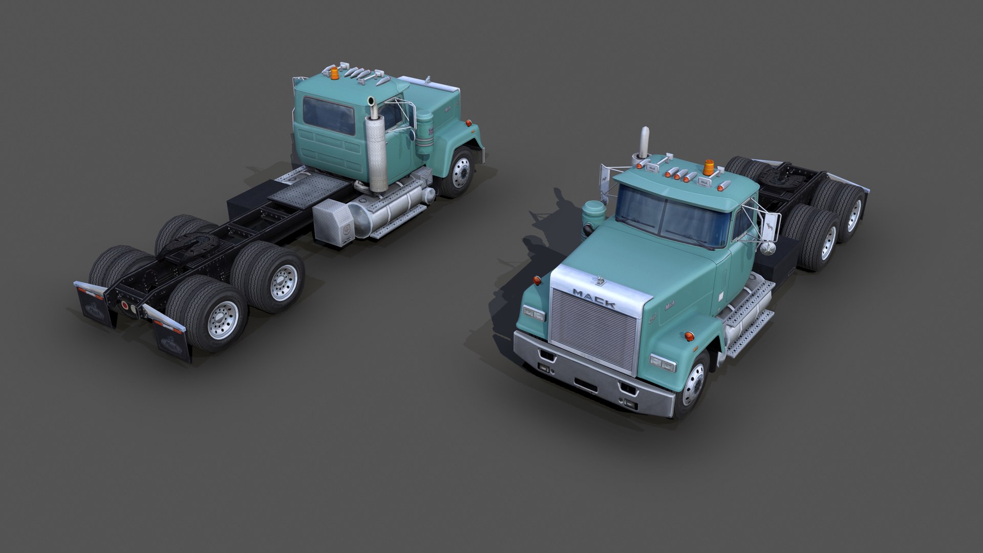 Mack RW600 Superliner Semi Truck 1988 3D Model - TurboSquid 1868560