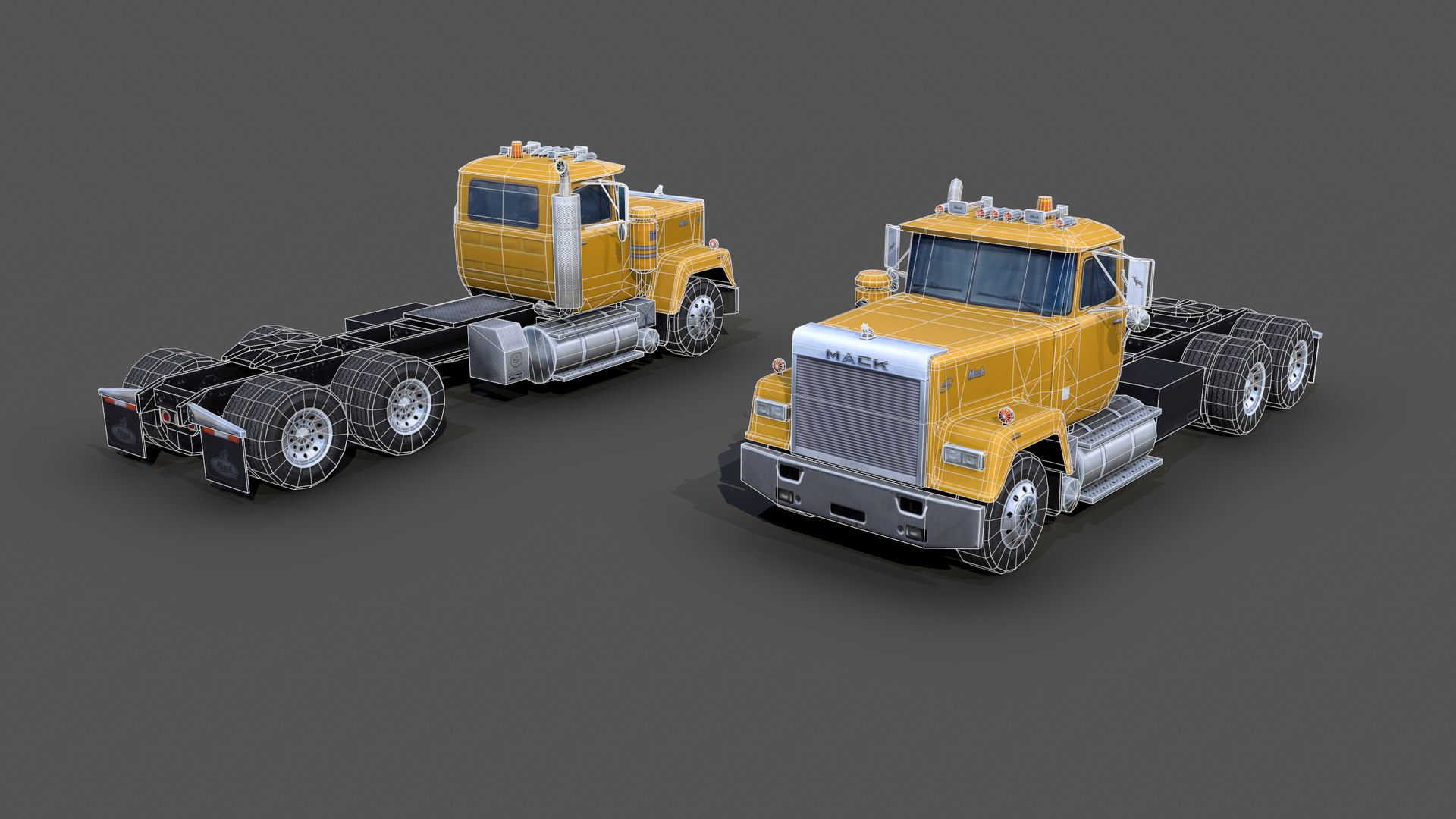 Mack RW600 Superliner Semi Truck 1988 3D Model - TurboSquid 1868560
