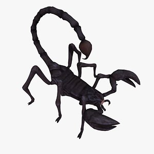 3d ma black scorpion animations