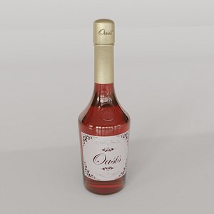 Wine Bottle 02 3D model