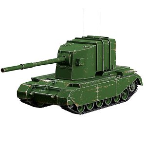 3D Tank  FV 4005 stage 2 model