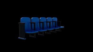 3D model 3D stadium seats 3D model
