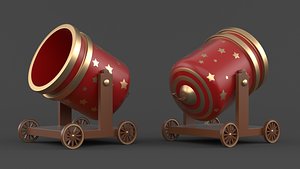 Circus Cannon 3D model