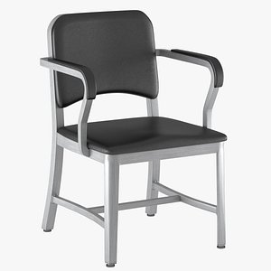 3d model armchair navy