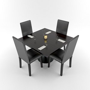 3d model restaurant table