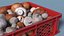 Portobello Mushrooms in Plastic Crate