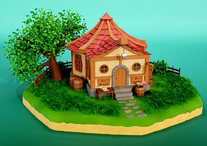 3D Fantasy Tavern model