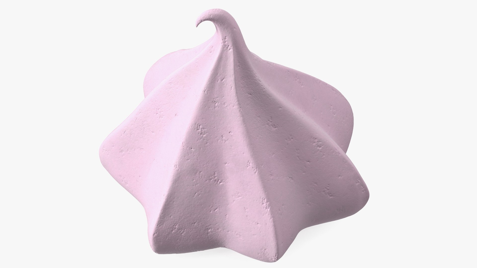 Small Cone Meringue Pink 3D model preview