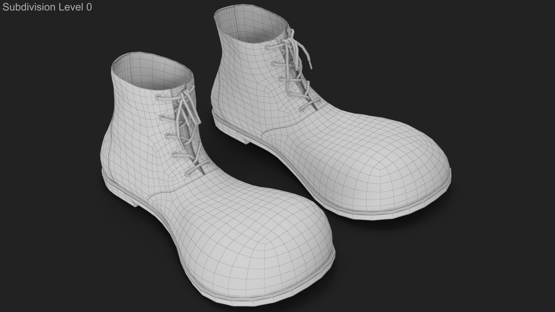Clown Shoes v 4 3D https://p.turbosquid.com/ts-thumb/HB/uQYAdh/RS/wireframe_00/jpg/1638765270/1920x1080/fit_q87/a5c9dc3556f1788c48075734b9fb42b688477a2e/wireframe_00.jpg