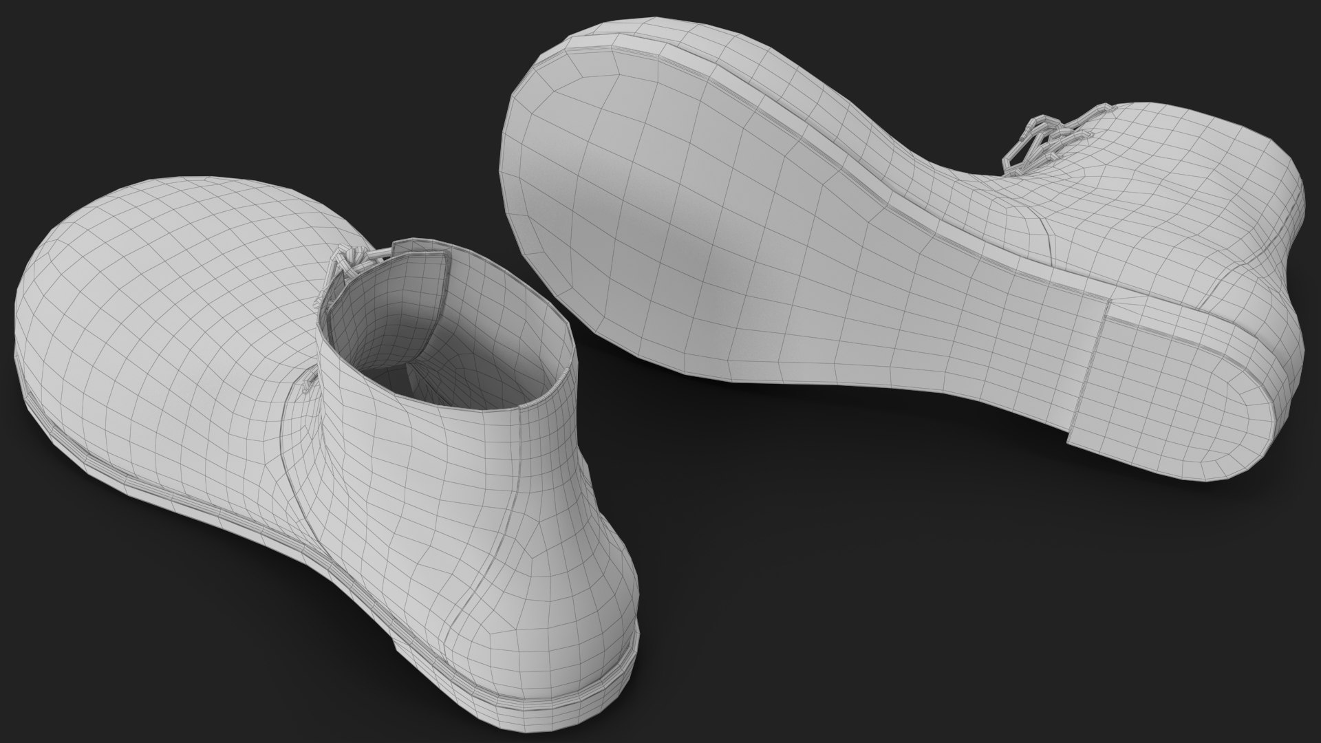 Clown Shoes v 4 3D https://p.turbosquid.com/ts-thumb/HB/uQYAdh/Sh/wireframe_07/jpg/1638765319/1920x1080/fit_q87/6721b113448493abcc8730ea5a31b8fe0ac165b0/wireframe_07.jpg