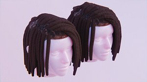 3D Medium Length Braided Dreads - Female Hairstyle