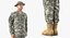 US Army Soldier Military ACU Rigged for Cinema 4D