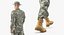 US Army Soldier Military ACU Rigged for Cinema 4D