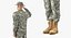US Army Soldier Military ACU Rigged for Cinema 4D
