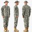 US Army Soldier Military ACU Rigged for Cinema 4D