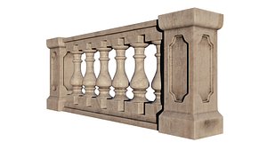 ballustrade baluster 3d model