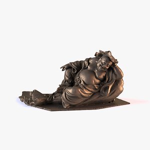 Buddhist statues 039 3D