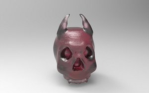 Skull horned 3D