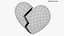 3D Broken Heart model