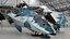 Sci Fi Fighter Jet Blue Rigged for Maya