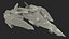 Sci Fi Fighter Jet Blue Rigged for Maya