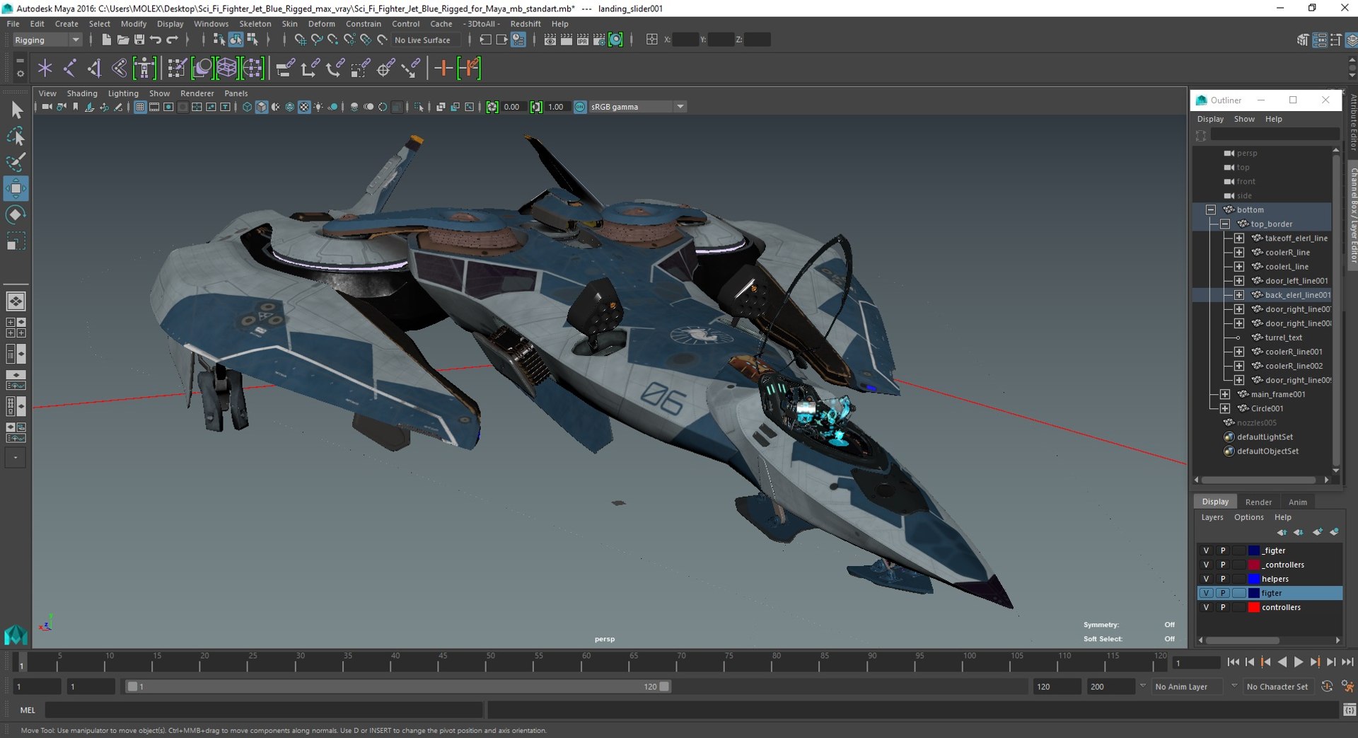 Sci Fi Fighter Jet Blue Rigged for Maya 3D model https://p.turbosquid.com/ts-thumb/HC/IEgDZd/y6/scififighterjetblueriggedformaya3dmodel065/jpg/1681358191/1920x1080/fit_q87/4ea8828666bce5fa054a0495193915df8d93c719/scififighterjetblueriggedformaya3dmodel065.jpg