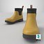 Yellow Short Rubber Boots