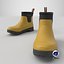 Yellow Short Rubber Boots