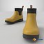 Yellow Short Rubber Boots