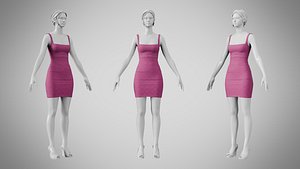 Dress 52 Camelot 3D model