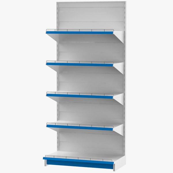 supermarket shelves super 3D model