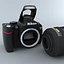 nikon d60 dslr 3d model