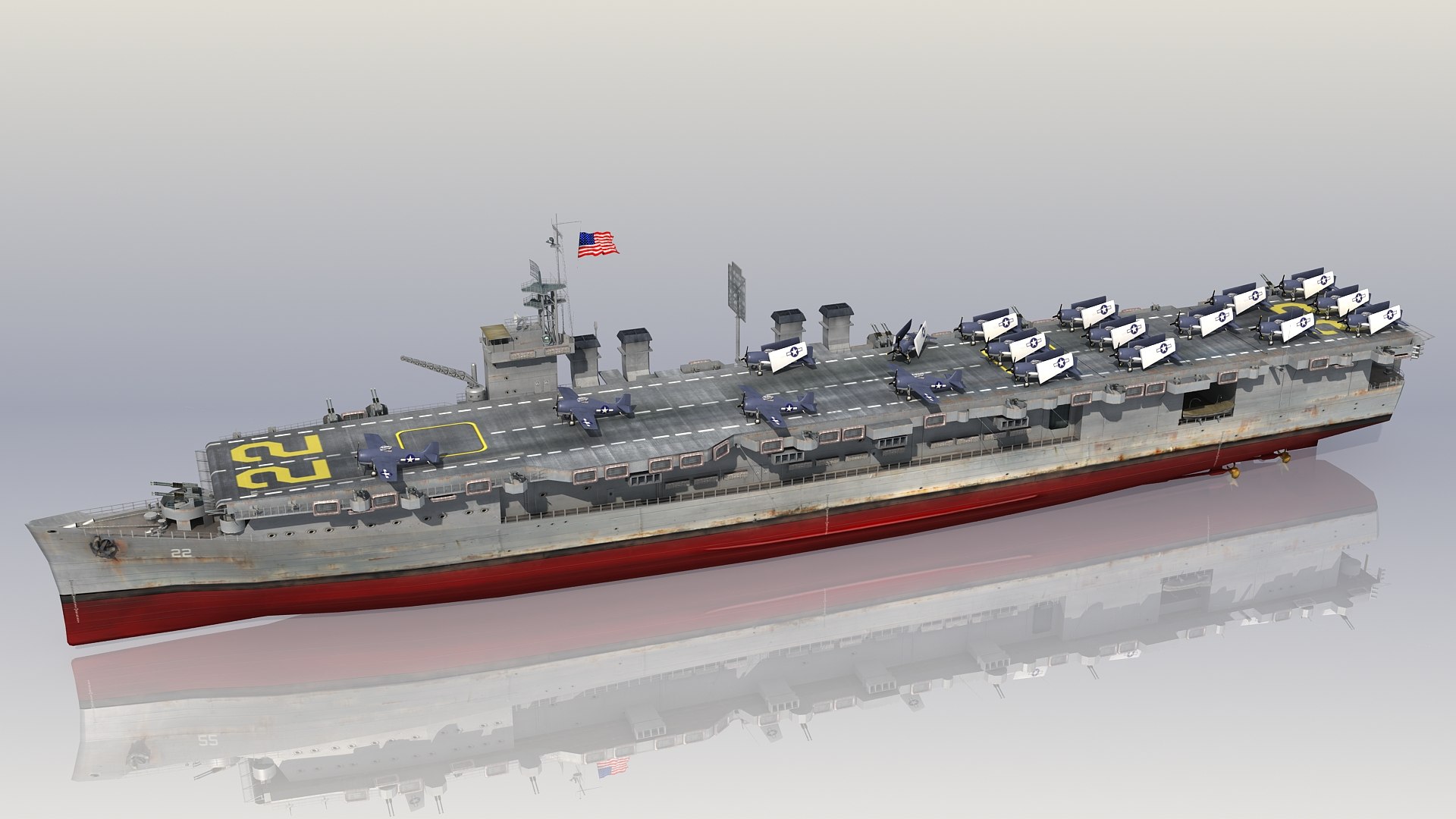 3D USS Independence CVL22 TurboSquid 2080023