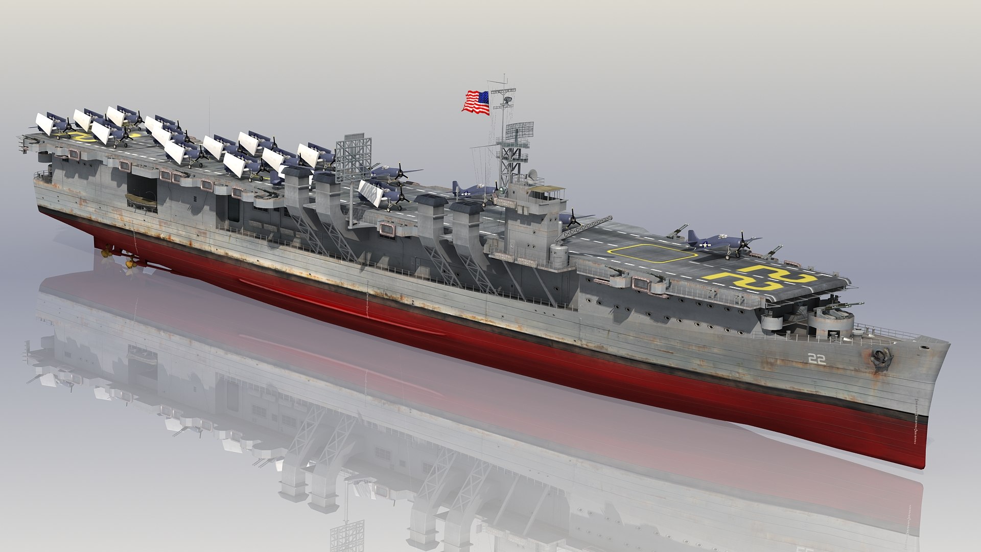 3D USS Independence CVL22 TurboSquid 2080023