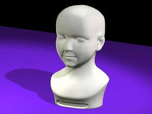 free plaster child 3d model