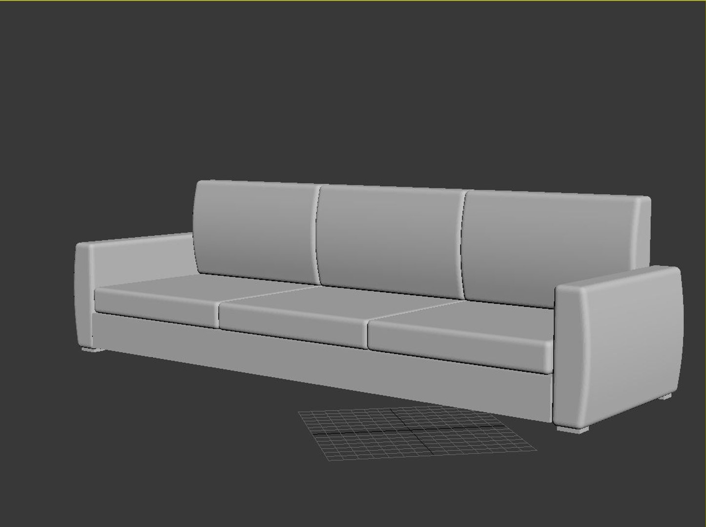 3d model modern design sofa